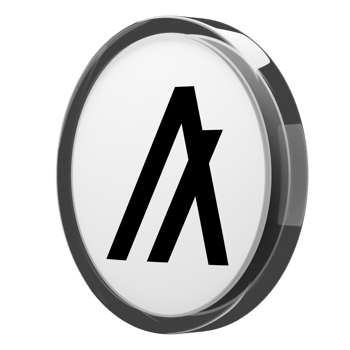 Algorand ,ALGO Glass Crypto Coin 3D Illustration png