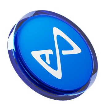 Axie Infinity ,AXS Glass Crypto Coin 3D Illustration png