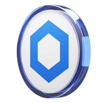 Chainlink ,LINK Glass Crypto Coin 3D Illustration png