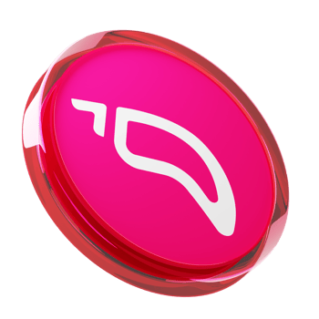 Chiliz ,CHZ Glass Crypto Coin 3D Illustration png