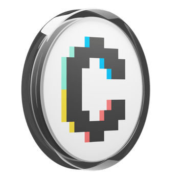 Convex Finance ,CVX Glass Crypto Coin 3D Illustration png