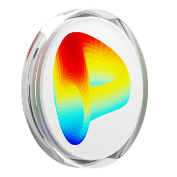 Curve DAO Token ,CRV Glass Crypto Coin 3D Illustration png