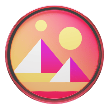 Decentraland ,MANA Glass Crypto Coin 3D Illustration png