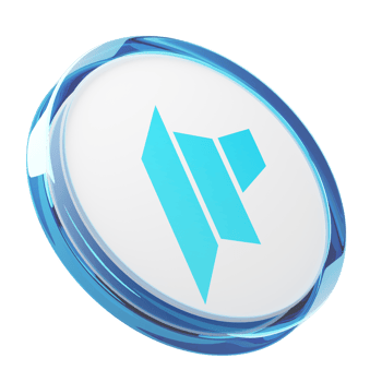 DAO Maker ,DAO Glass Crypto Coin 3D Illustration png