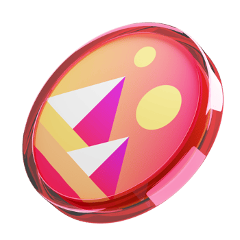 Decentraland ,MANA Glass Crypto Coin 3D Illustration png