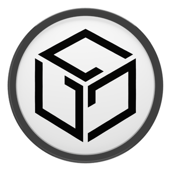 Gala Glass Crypto Coin 3D Illustration png