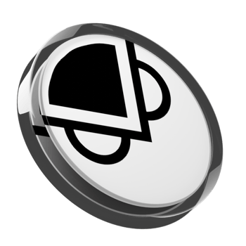 Gnosis ,GNO Glass Crypto Coin 3D Illustration png