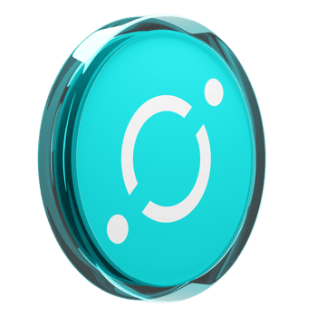 ICON ,ICX Glass Crypto Coin 3D Illustration png