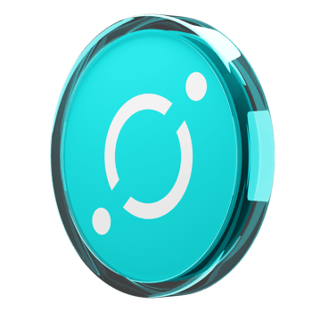 ICON ,ICX Glass Crypto Coin 3D Illustration png