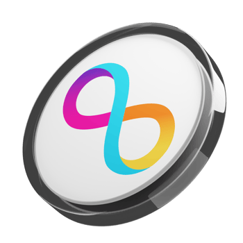 Internet Computer ,ICP Glass Crypto Coin 3D Illustration png