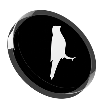 Kusama ,KSM Glass Crypto Coin 3D Illustration png