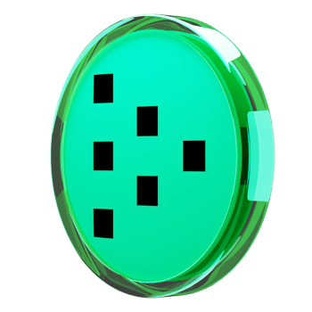 Livepeer ,LPT Glass Crypto Coin 3D Illustration png
