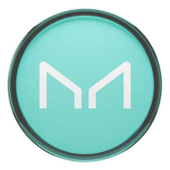 Maker ,MKR Glass Crypto Coin 3D Illustration png