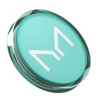 Maker ,MKR Glass Crypto Coin 3D Illustration png