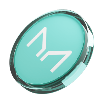 Maker ,MKR Glass Crypto Coin 3D Illustration png
