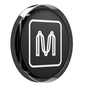 Mina Glass Crypto Coin 3D Illustration png