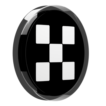 OKB Glass Crypto Coin 3D Illustration png