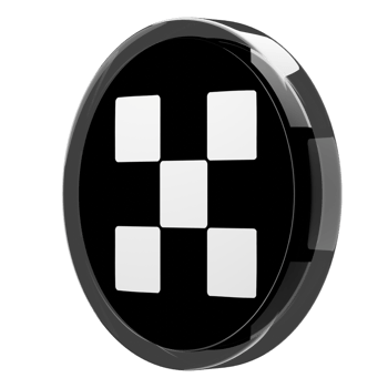 OKB Glass Crypto Coin 3D Illustration png