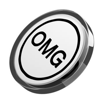 OMG Network ,OMG Glass Crypto Coin 3D Illustration png