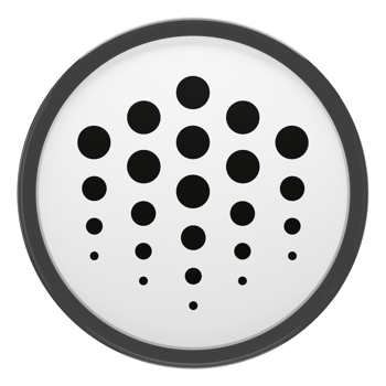 Ocean Protocol ,OCEAN Glass Crypto Coin 3D Illustration png