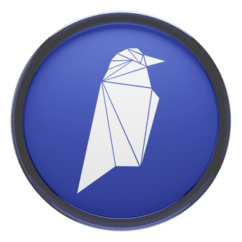 Ravencoin ,RVN Glass Crypto Coin 3D Illustration png