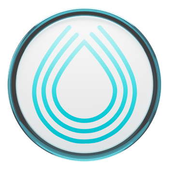 Serum ,SRM Glass Crypto Coin 3D Illustration png