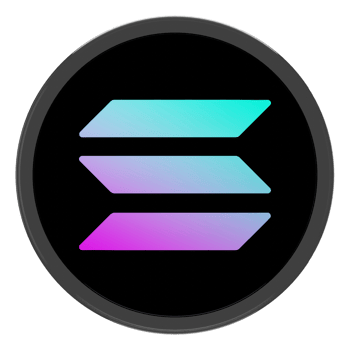 Solana ,SOL Glass Crypto Coin 3D Illustration png