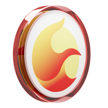 Terra ,LUNA Glass Crypto Coin 3D Illustration png