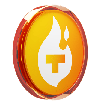 Theta Fuel ,TFUEL Glass Crypto Coin 3D Illustration png