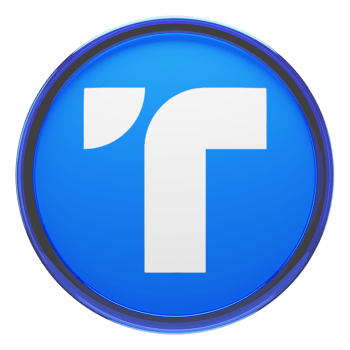 TrueUSD ,TUSD Glass Crypto Coin 3D Illustration png