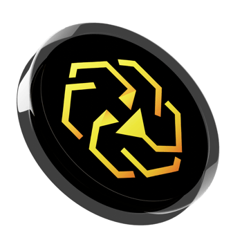 UNUS SED LEO ,LEO Glass Crypto Coin 3D Illustration png