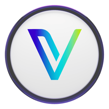 VeChain ,VET Glass Crypto Coin 3D Illustration png