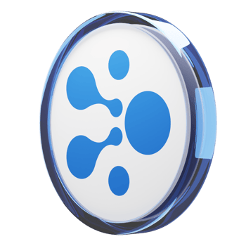 aelf ,ELF Glass Crypto Coin 3D Illustration png