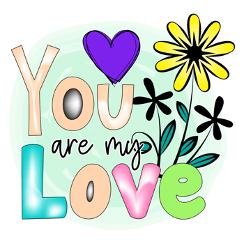 Heart Sublimation Design png