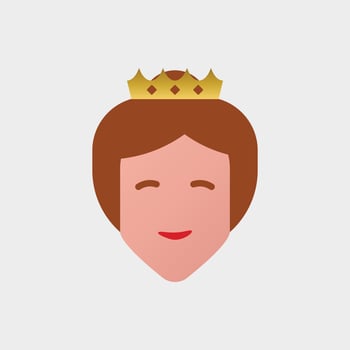 Queen Logo Design Template Vector