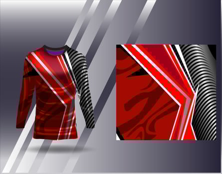 Sports jersey and tshirt template sports design for football racing gaming jersey vector