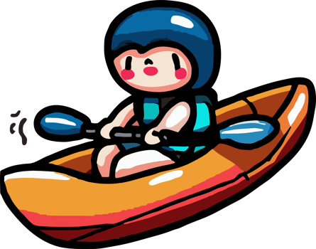 kayaking png graphic clipart design