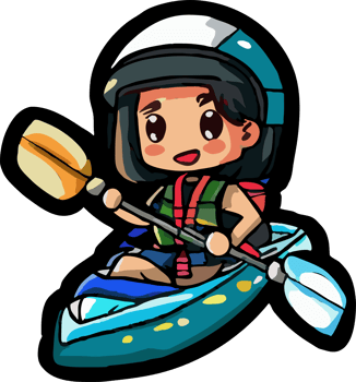 kayaking png graphic clipart design
