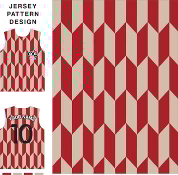 Abstract arrow pattern concept vector jersey pattern template for printing or sublimation sports uniforms football volleyball basketball e-sports cycling and fishing Free Vector.