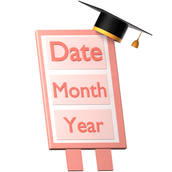 graduation date 3d icon png