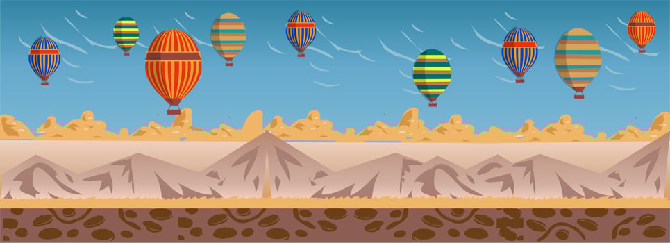 Cappadocia Game Background vector