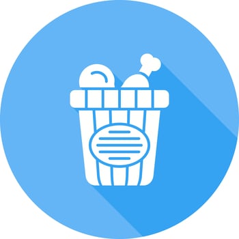 Chicken Bucket Vector Icon