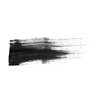 Black brush stroke isolated on a transparent background. Stock design element png