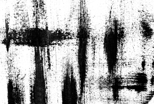 Background made of hand drawn black brush strokes isolated on a transparent background. png
