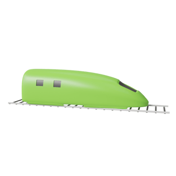 Fast train. 3d render png