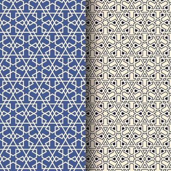 Abstract Islamic arabic seamless geometric pattern vector