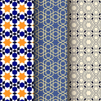 Colored moroccan motif arabic Geometric Pattern background use for print and design vector