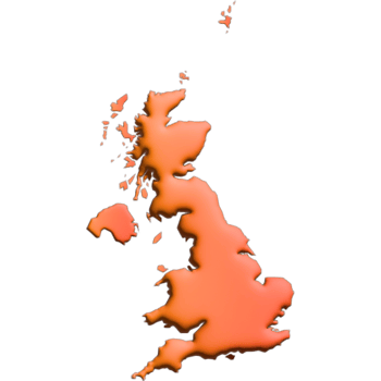 3d render country map England png