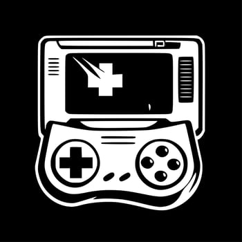 Game - Minimalist and Flat Logo - Vector illustration