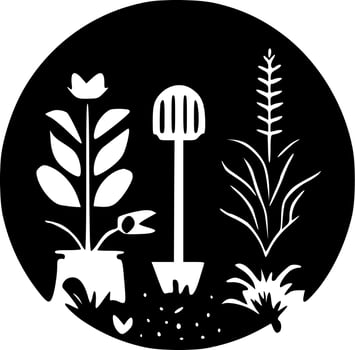 Gardening - Minimalist and Flat Logo - Vector illustration